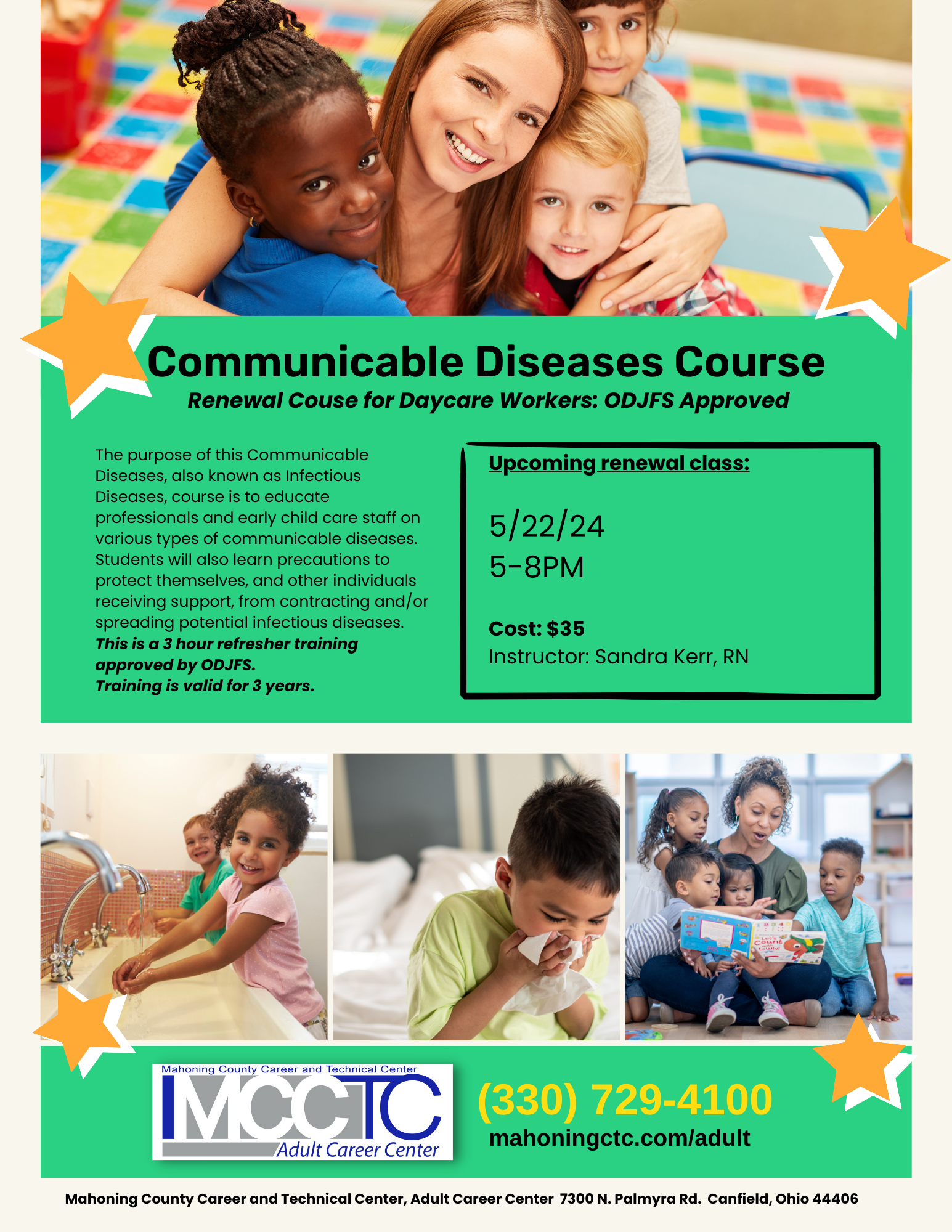 Communicable Diseases Course Starts May 22nd!